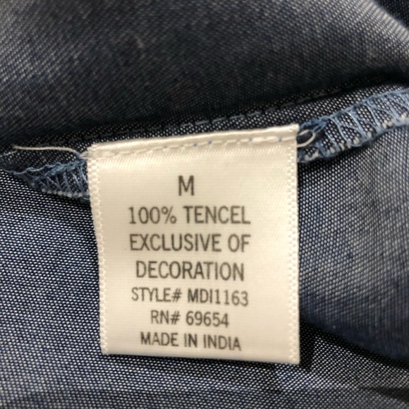 Blue Rain off shoulder top - Picture 5 of 5